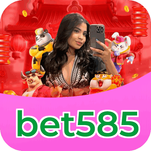 Interface do aplicativo bet585 mostrando jogos disponíveis no iOS e Android